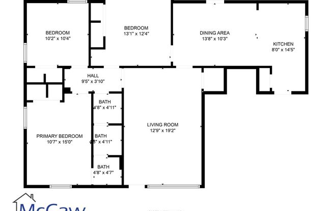 3 beds, 1.5 baths, 1,216 sqft, $1,690