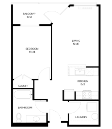 1 bed, 1 bath, 670 sqft, $1,599