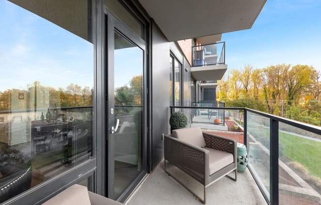 Balcony with Views at Aurora Apartments, North Bethesda, MD 20852