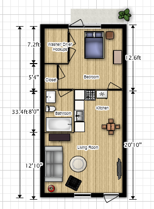 1 bed, 1 bath, 590 sqft, $700, Unit Unit 16