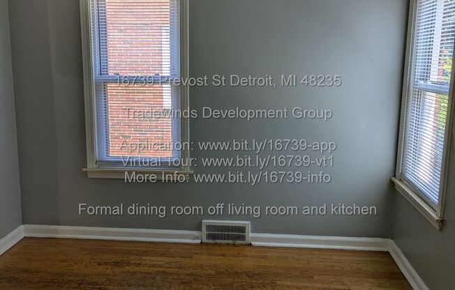 16739 Prevost 4 bed/1 bath formal dining room and garage located in Crary