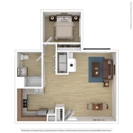 1 bed, 1 bath, 667 sqft, $1,899