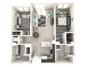 2 beds, 2 baths, 1,080 sqft, $3,675