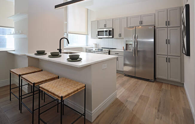 Residences at 55 - Model A1 - Kitchen