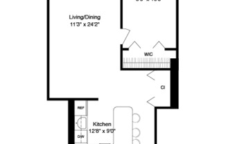 1 bed, 1 bath, $6,000, Unit 5C