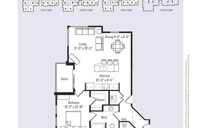 1 bed, 1 bath, 865 sqft, $1,780, Unit 8324 Globe Drive - 306