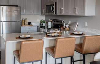 West End District Apartments in Beaverton, Oregon Model Kitchen