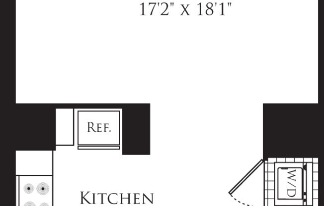 Studio, 1 bath, 568 sqft, $1,618, Unit 0209
