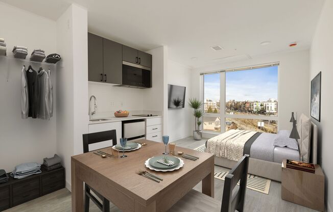 Studio, 1 bath, 252 sqft, $1,144, Unit 205