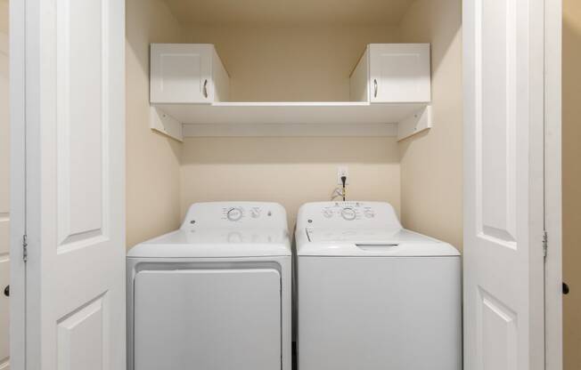 The Reserve at Bucklin Hill Apartments washer and dryer
