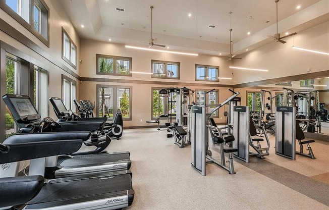 Professional Fitness Center at The Morgan Luxury Apartments in Orlando, FL