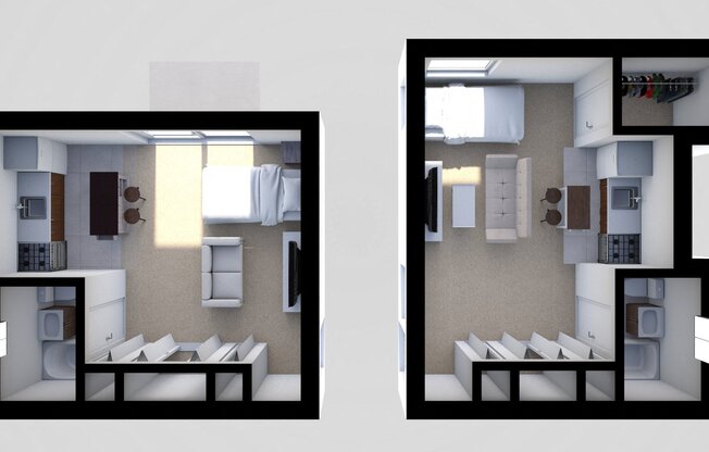 Studio, 1 bath, $952