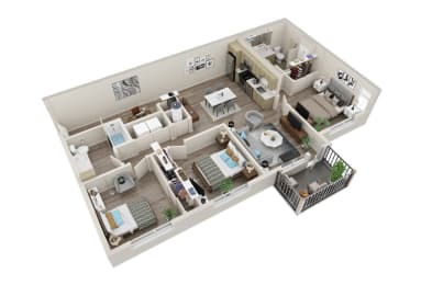3 beds, 2 baths, 1,225 sqft, $2,277