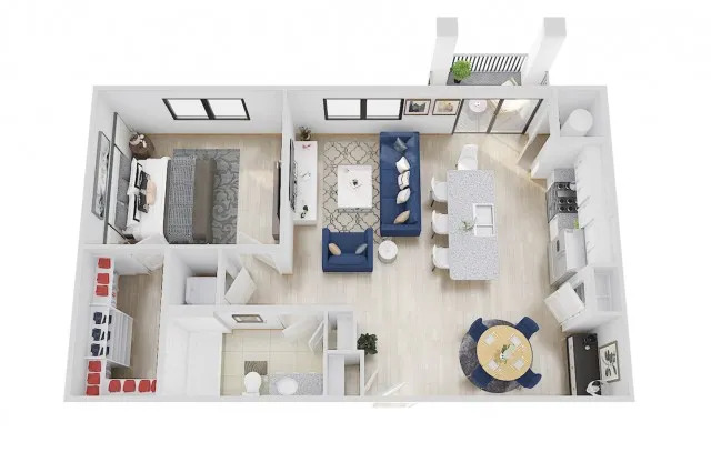 1 bed, 1 bath, 815 sqft, $1,725