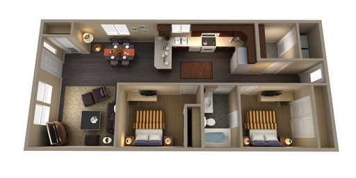 2 beds, 1 bath, 880 sqft, $1,495, Unit chin211-1