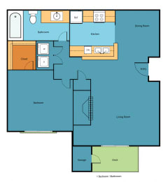 1 bed, 1 bath, 750 sqft, $1,679