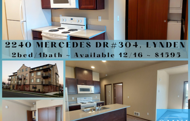 2 beds, 1 bath, $1,595, Unit 304