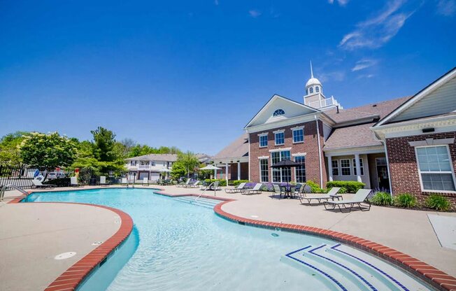 Resort style pool at The Reserve at Williams Glen Apartments, Zionsville, IN