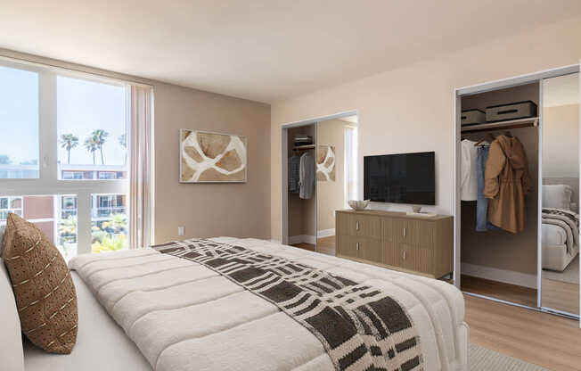 Bedroom with Hard Surface Flooring