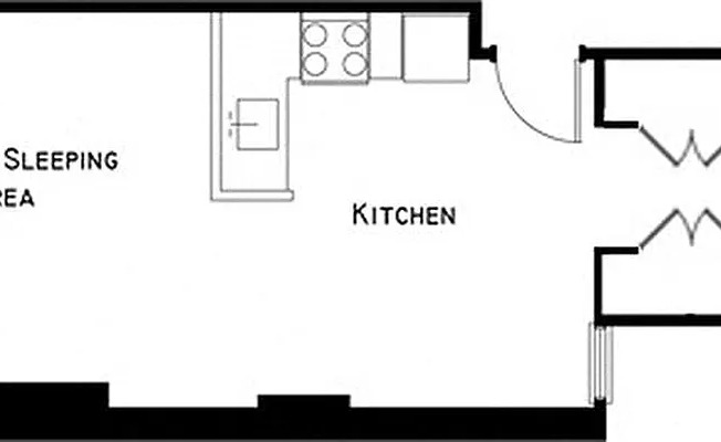 Studio, 1 bath, $2,357, Unit 3RW