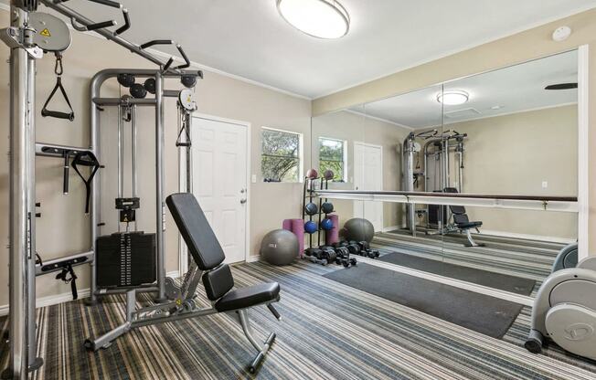 the fitness center at Canyon Creek