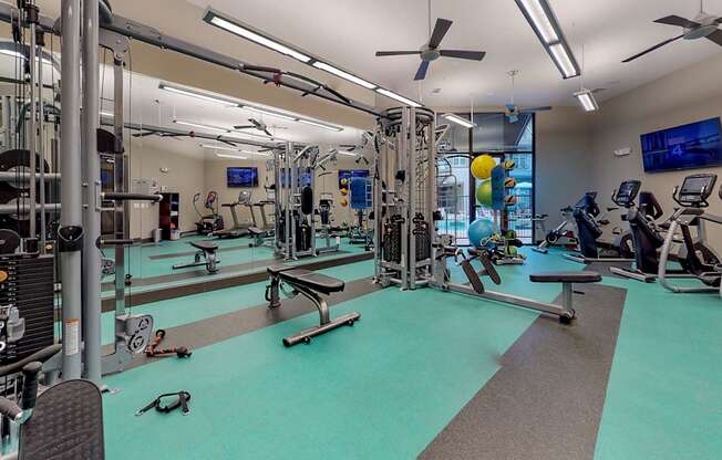 World-Class Fitness Center at Civic at Frisco Square Apartments, Frisco, TX, Texas, 75034