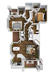 2 beds, 2 baths, 1,060 sqft, $2,362