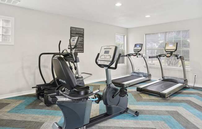 Fitness Center cardio equipment at Noel on the Parkway in Dallas, TX