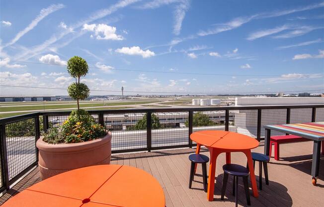 Roof Top Observation Deck with Lounge Area- The Atlantic Aerotropolis