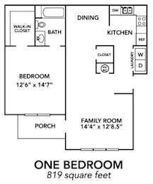 1 bed, 1 bath, 819 sqft, $1,135