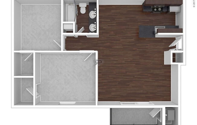 2 beds, 1 bath, 937 sqft, $1,573