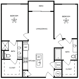 2 beds, 2 baths, 1,171 sqft, $2,415