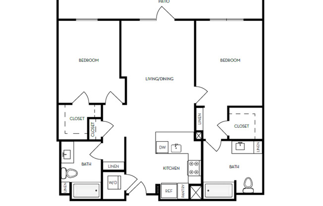 2 beds, 2 baths, 1,148 sqft, $4,772