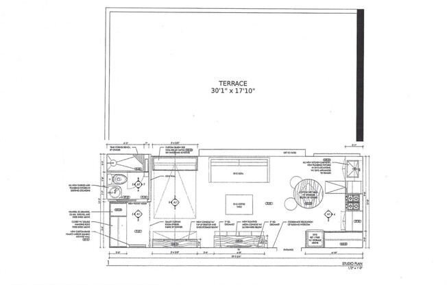 Studio, 1 bath, 400 sqft, $3,100, Unit 817