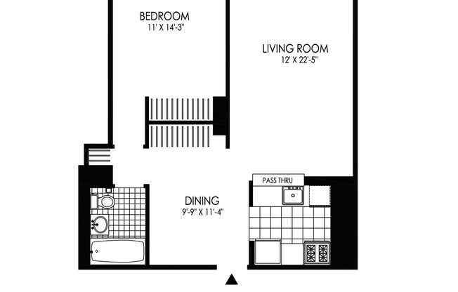 1 bed, 1 bath, $4,304, Unit 2909