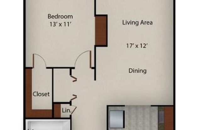 1 bed, 1 bath, 660 sqft, $840, Unit 3737 Alibi #3