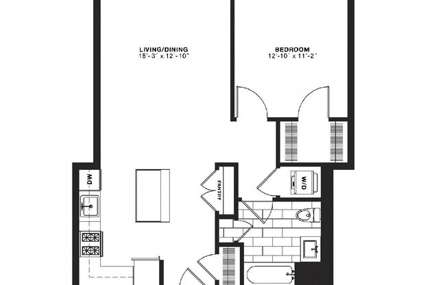 1 bed, 1 bath, 748 sqft, $2,315