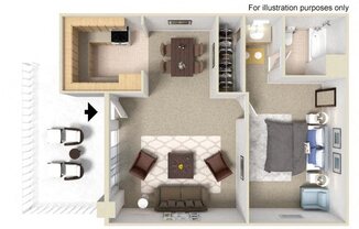 1 bed, 1 bath, 636 sqft, $2,285