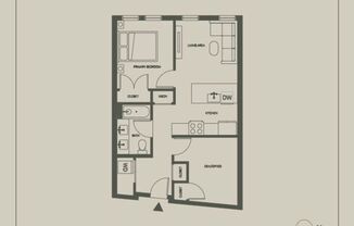 1 bed, 1 bath, 636 sqft, $3,200, Unit 411