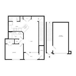 1 bed, 1 bath, 860 sqft, $1,496