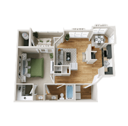 1 bed, 1 bath, 800 sqft, $1,333