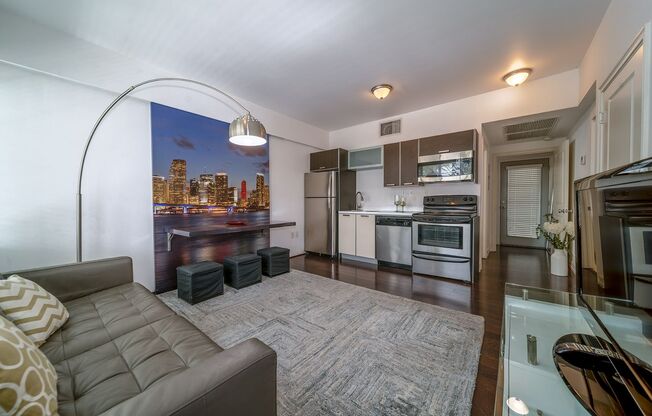 Tastefully furnished 1 bed/1 bath unit in 4-unit boutique building the heart of South Beach!
