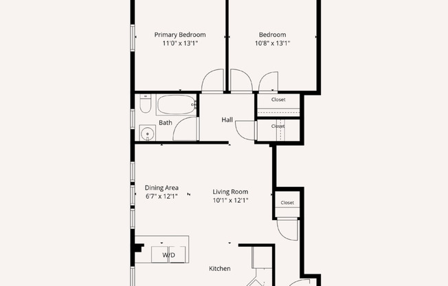 2 beds, 1 bath, 902 sqft, $2,300, Unit 210A