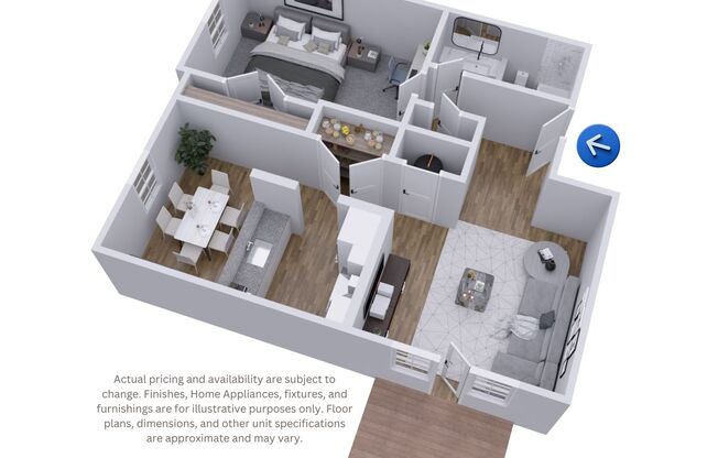 1 bed, 1 bath, 939 sqft, $1,242, Unit 200A