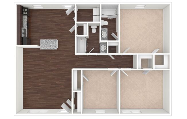 3 beds, 2 baths, 1,400 sqft, $1,680