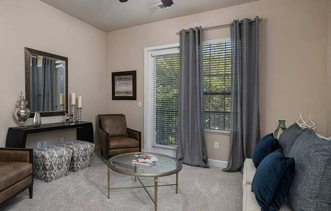French doors to patio or balcony in select units - Monterra Las Colinas Apartments