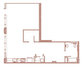 Studio, 1 bath, 788 sqft, $2,387