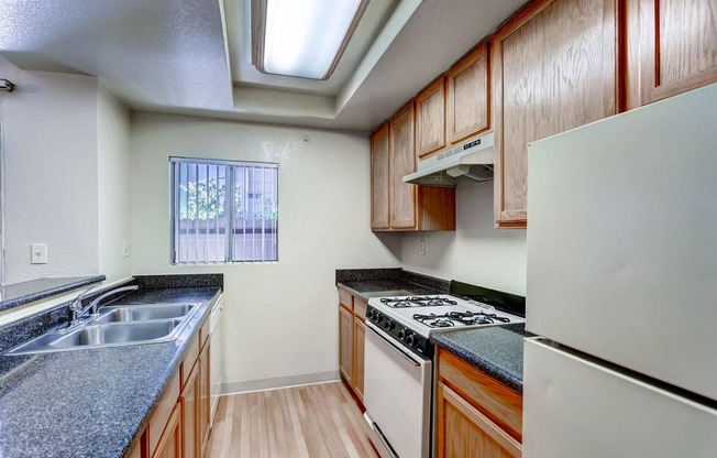 A Standard Kitchen at Meadow Creek Apartments