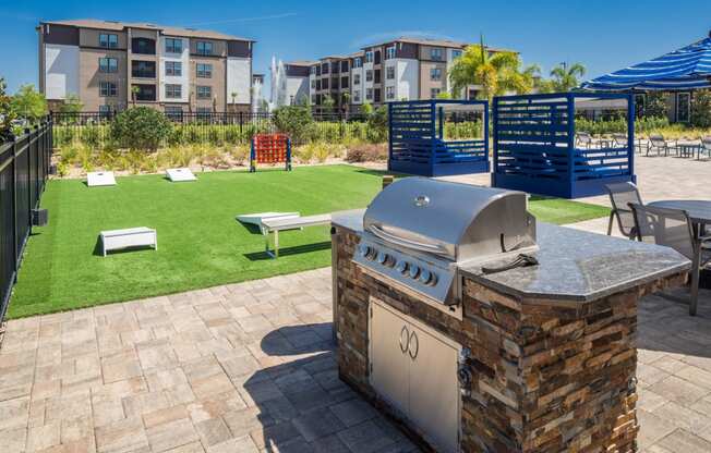 BBQ area at The Oasis at Crosstown, Orlando, FL, 32807