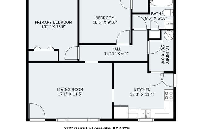 2 beds, 1 bath, 803 sqft, $1,000, Unit Garrs Lane, 2227